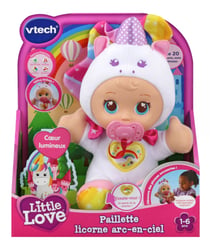 Poupon Paillette Licorne Arc-en-ciel - LITTLE LOVE - Vtech