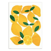 Affiche 30x40 cm - Mediterranean lemons - El Buen Limon