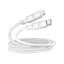 Câble Écologique Lightning Intensité 3A 2m Recyclable Just Green blanc