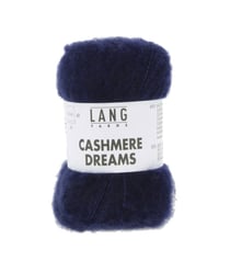 Pelote exceptionnelle Cachemire et Soie CASHMERE DREAMS - 25GR - Lang Yarns 0035 Bleu Marine
