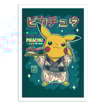 Affiche 30x40 cm - Pikachu Sushi - Rafa Gomes