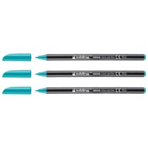Lot de 3 feutres de coloriage pointe fine - EDDING - Turquoise - 1 mm