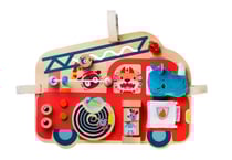 Camion de pompier panneau d activites en bois