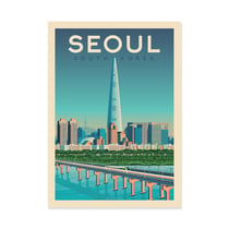 Affiche 30x40 cm - Seoul - Olahoop Travel Posters