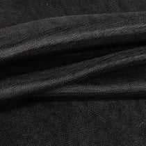 Tissu Tulle souple grande largeur uni Noir - Au mètre