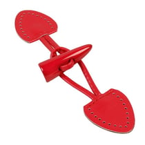 Brandebourg simili prétroué 3,5x17cm rouge