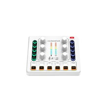 Table De Mixage Bluetooth Pour Enregistrement Et Chant En Direct Blanc Or YONIS