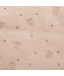 Tissu coton biologique KATIA ballerines or de 150 cm de largeur 00 Rose vendu par 50 cm