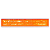 Trace-lettre MINERVA - ISO 3098/1 - Matière biosourcée - Orange - Lot de 10