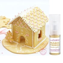 Coffret maison en pain d'épices - découpoirs, préparation biscuits et poudre dorée