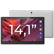 Tablette Tactile 14.1 Pouces 4G Grand Écran Full HD Android ROM 4Go+128Go Argent YONIS