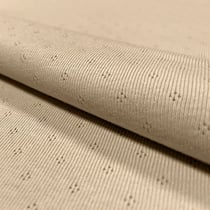 Tissu Jersey Coton ajouré Baby Beige