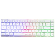Clavier gaming - THE G-LAB Keyz Hydrogen WL - Blanc - Filaire/Sans fil - Rétroéclairage arc-en-ciel
