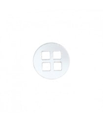 Bouton Rond polyester transparent 4 trous 15 à 25mm - Prym 20-transparent