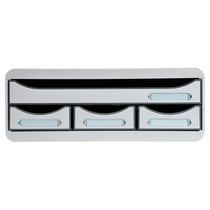 Module de classement Toolbox 4 tiroirs Office - Gris lumière - Exacompta