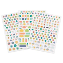 MégaCréa DIY - Gommettes Organisation pour agenda 0,6 à 1,7 cm 363 pièces