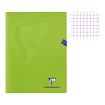 Cahier - 24x32(cm) - Petits carreaux - 96 pages - couverture en polypro - sans spirale - Clairefontaine - Mimesys