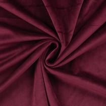Tissu Velours ras d'habillement uni Bordeaux