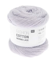 Fashion Cotton Merino Lace Solid Colours de Rico Design : Élégance et légèreté au bout des aiguilles 04 Lilas Clair Violet