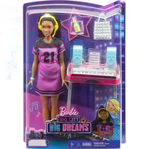 Coffret barbie star de new-york et son piano + 4 accessoires - mattel - gyg40 - poupees mannequin