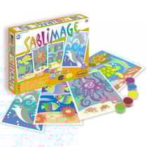 Sablimage poissons et dauphins - sable coloré - sentosphere - 880