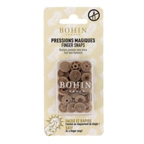 Pressions magiques - Boutons pression sans pince ø 13 mm - Beige