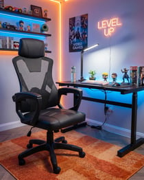 Siège de gaming Cuir PU Noir IGNIS - Beliani