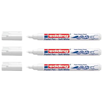 Lot de 3 feutres de coloriage - EDDING - Pointe ronde 1-3 mm - Blanc