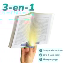 Lampe de lecture Lizia 3-en-1 - Bleu