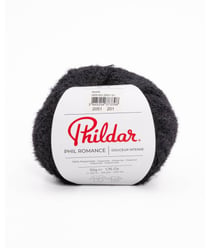 Fil doux PHIL ROMANCE - Phildar - certifié Oeko-Tex Noir
