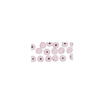 Perles en bois FSC 100%, polies, 10mm ø, rose, 52 pièces
