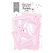 Die Cuts cadre, encadrement photo Fabrika Décoru POIS CARREAUX ZIG ZAG ROSE