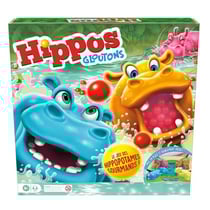 Hippos gloutons - action, réflexe - hasbro gaming - f8815 - jeu de société enfant