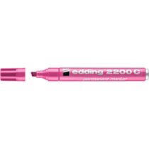 Lot de 10 marqueurs permanents EDDING 2200 C - Pointe biseautée 1-5 mm - Rose
