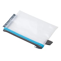 Pochette à fermeture éclair en plastique souple - Couleurs assorties - x 10 - Exacompta