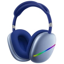 Casque Audio Sans Fil Bluetooth Avec Micro Et Longue Autonomie 180h Or Bleu YONIS