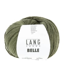 Pelote de Coton à tricoter et crocheter BELLE - Lang Yarns 98 Vert