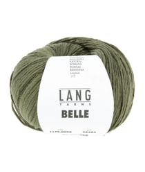 Pelote de Coton à tricoter et crocheter BELLE - Lang Yarns 98 Vert