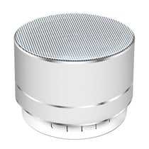 Enceinte Bluetooth Mini A10 Métal Son Puissant USB 3W Autonomie 10m Argent YONIS