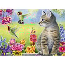 Puzzle 500 Pièces Chat Dans Le Jardin - ALLIPSON