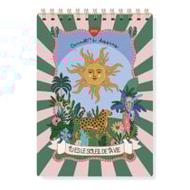 Carnet à dessin A5 à spirale - Le Soleil - Hirondelles & Cie