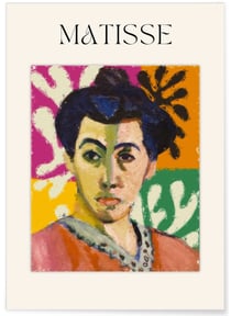 Affiche Matisse - Portrait Expressif | A3 : 29,7x42cm