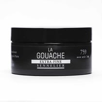 Gouache - Extra-fine - Noir de Mars - 759 - Sennelier - Pot de 100ml - Beaux-arts