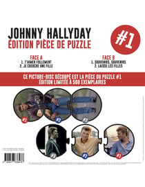 Vinyle musique Culture Factory - Johnny Hallyday Pièce de Puzzle 1 - Référence 783847 - Multicolore