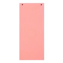 Paquet 100 fiches intercalaires horizontales unies perforées Forever - 105x240mm - Rose - x 12 - Exacompta