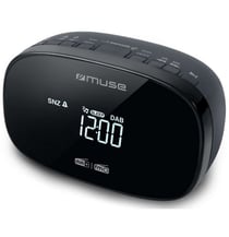 Radio-réveil Double Alarme Noir - Muse M150CDB