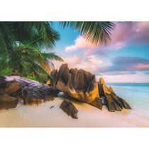 Puzzle plage paradisiaque des seychelles 1000 pieces - collection mer et vacances - ravensburger - 16907