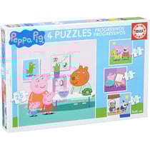 Puzzle - Peppa Pig et ses amis - 4 modèles - 12,16,20 et 25 pièces - Dès 3 ans - Educa