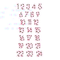 Autocollants Puffies 3D Calendrier de l'Avent Sucre d'orge