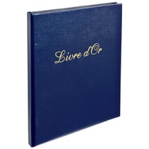 Livre d'or Balacron avec titre 140 pages blanches - 21x19 cm vertical - Couleurs assorties - x 5 - Exacompta